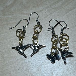 Woodpecker earrings